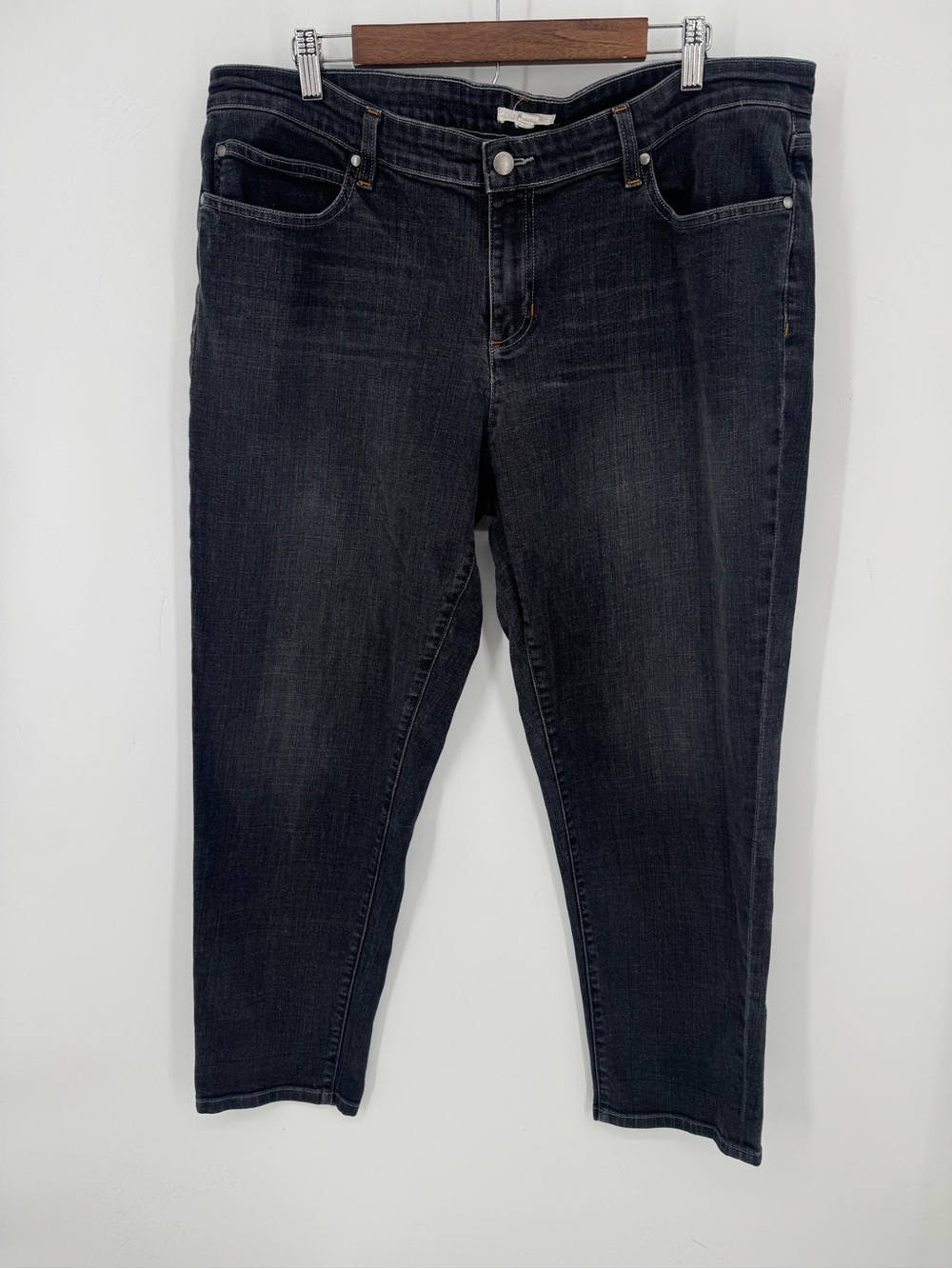 Eileen Fisher Women's Dark Wash Skinny Jeans Basic Casual Everyday Plus Size 16